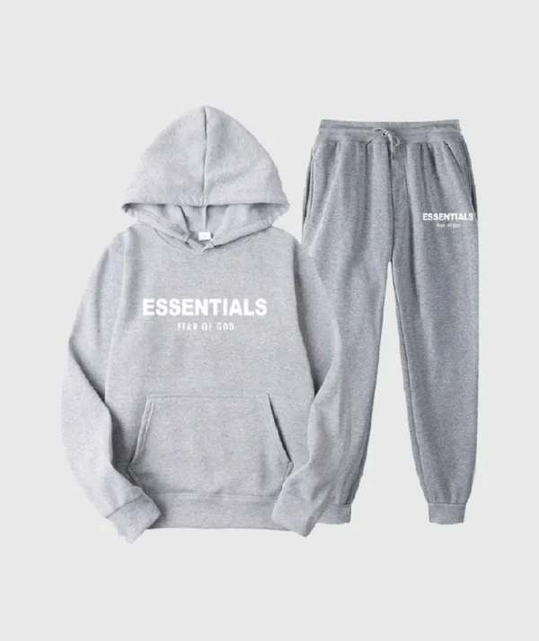 Essentials Fear of God Gray Tracksuit