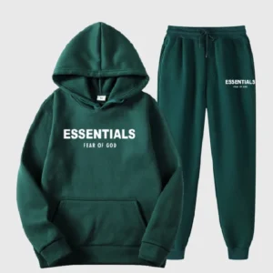 Essentials Fear of God Green Tracksuit