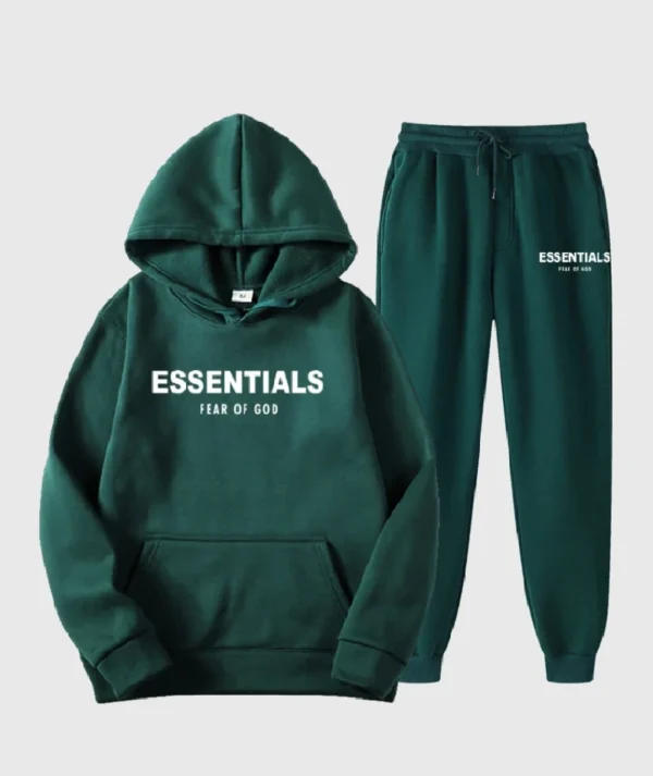 Essentials Fear of God Green Tracksuit