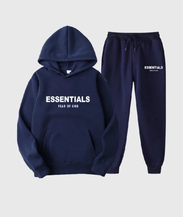 Dark Blue Essentials Fear of God Tracksuit