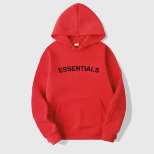 Essentials Hoodie Red - Fear Of God