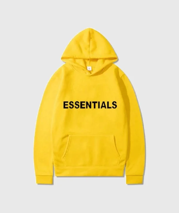 Fear Of God Essentials Yellow Hoodie