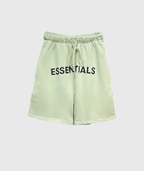 Light Green Fear of God Essentials Shorts