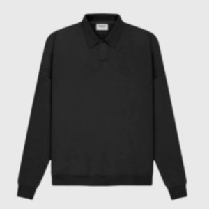 Essentials Long Sleeve Polo Sweatshirt Fear Of God